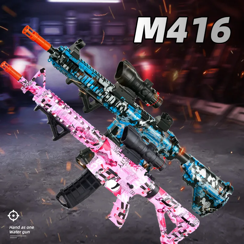 M416 Gun Toy Outdoor Elektrische Blaster Schieten Sport Gel Bullet Shoot Zomer Waterbal Speelgoed Voor Interactief Ouder-kind Spel