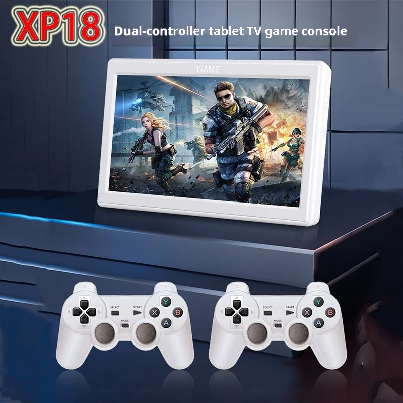 

Портативная игровая консоль Igame Xp18 с 7-дюймовым HD-экраном, 64 ГБ, двумя беспроводными контроллерами, выходом на ТВ, для двух игроков, домашняя игровая приставка