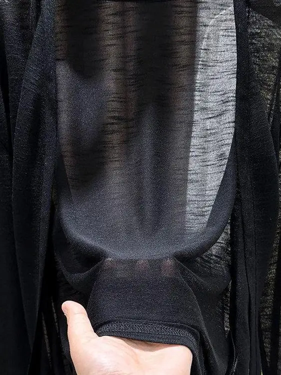 Thin Ice Silk Open Cardigan Women's Short Outerwear Summer Shawl Air Conditioning Sun Protection Simple Matchable Top