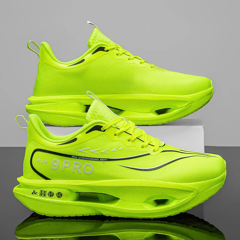 Herren-Sportschuhe, Laufschuhe mit Carbonplatte, Marathon-Sneaker für Herren, Rennschuhe, stoßdämpfende Turnschuhe für Damen – Detail 4