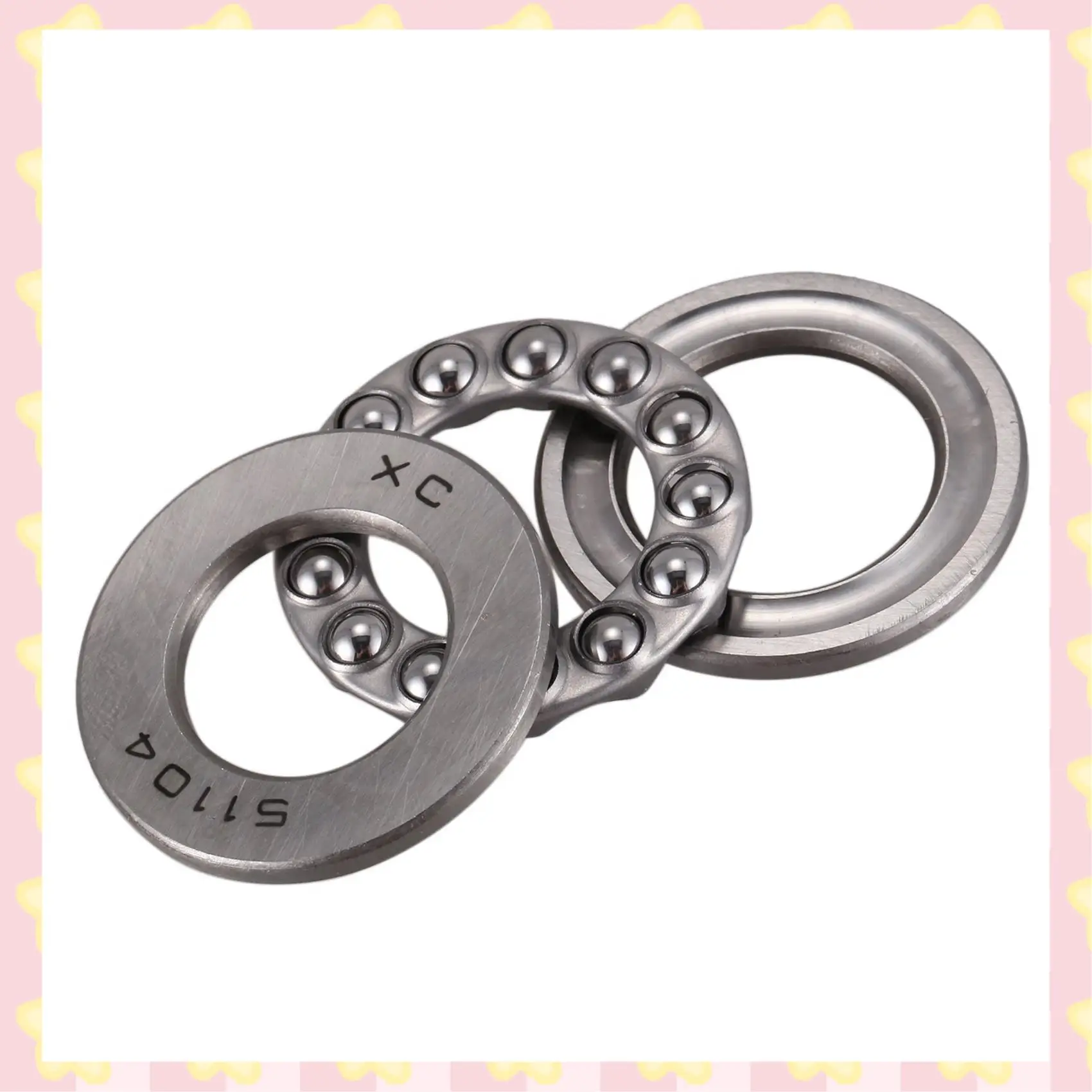 

AB51 4 Pcs Axial Ball Thrust Bearing 51104 20 X 35 X 10Mm