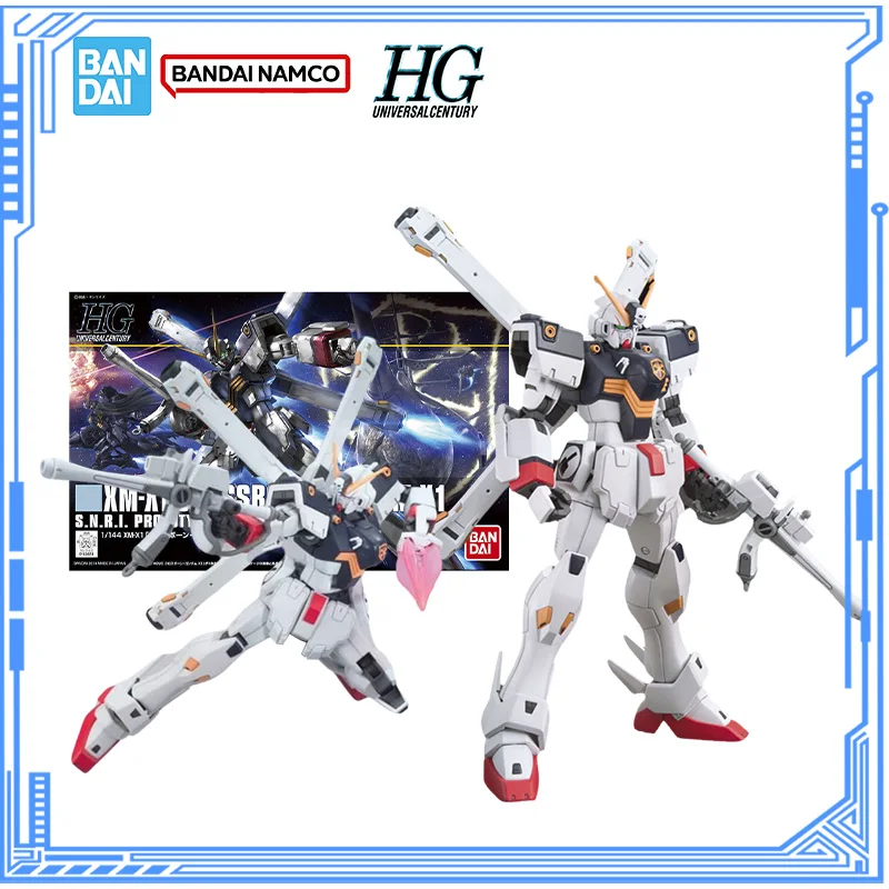 

Bandai натуральная модель Gundam Kit HGUC 1/144 XM-X1 Crossbone Gundam X1 Gunpla Фигурки в сборе Модель игрушки Рождественские подарки
