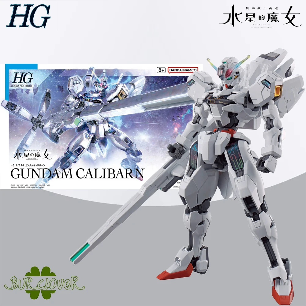 

Bandai Original MODEL KIT GUNDAM HG 1/144 THE WITCH FROM MERCURY GUNDAM CALIBARN Anime Action Figure Assembly Model Toys Model