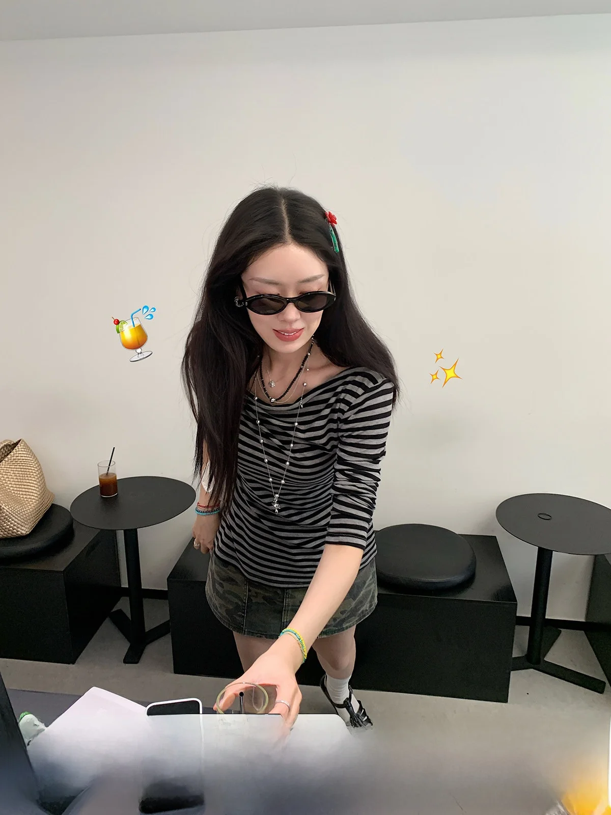 

Женская футболка Stberry Jump Lazy Sle с одним открытым плечом, в полоску, с длинным рукавом, приталенная, летняя, универсальная, из шелка и шерсти