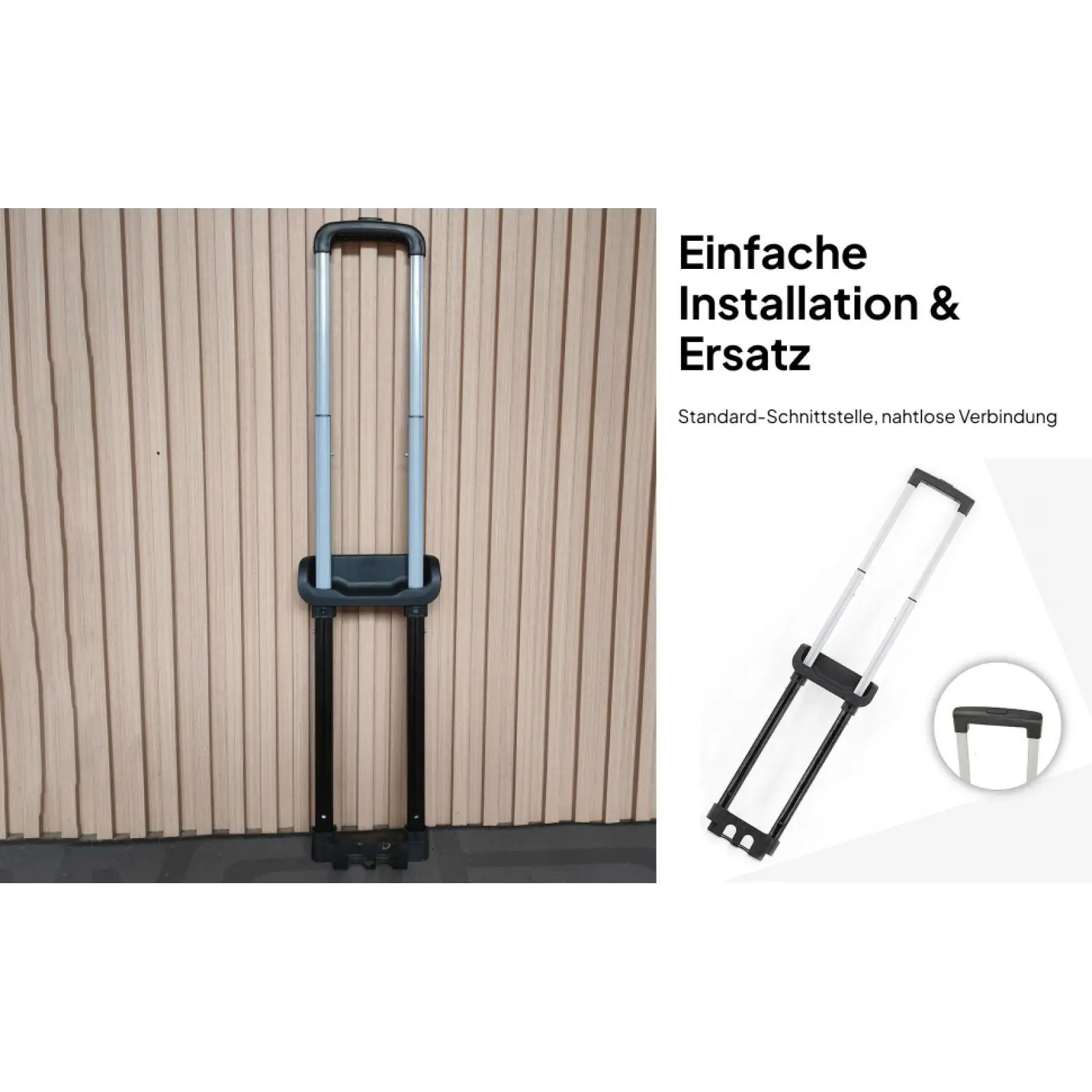 حقيبة سفر بديلة مقاس 20 بوصة، مقبض تلسكوبي، متعددة الاستخدامات، خفيفة الوزن، سهلة التركيب، ملحقات سفر قوية وقابلة للتمدد