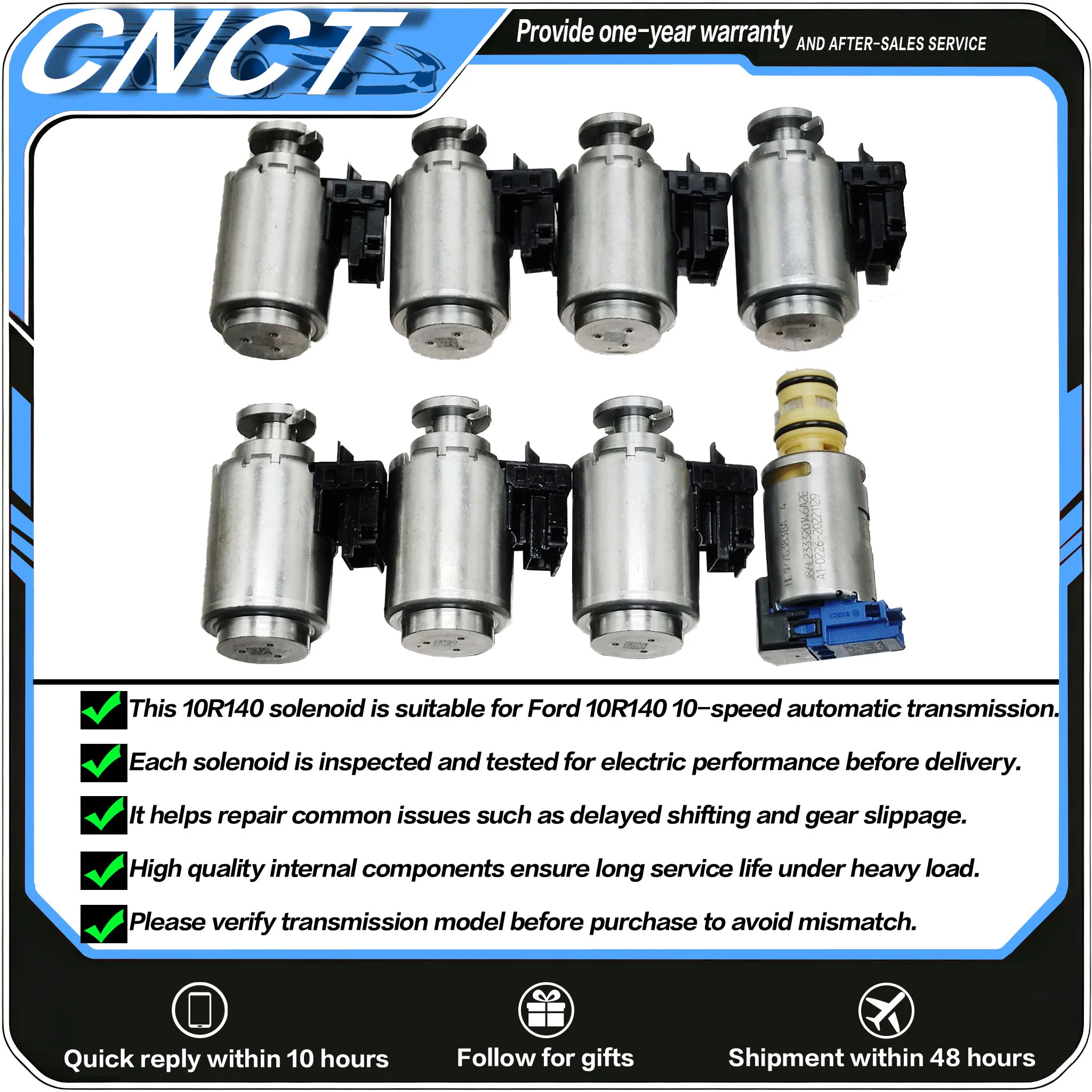 100% Original 10R140 Transmission Solenoid Valve For Ford Super Duty F250 F350 F450 F550 2020+