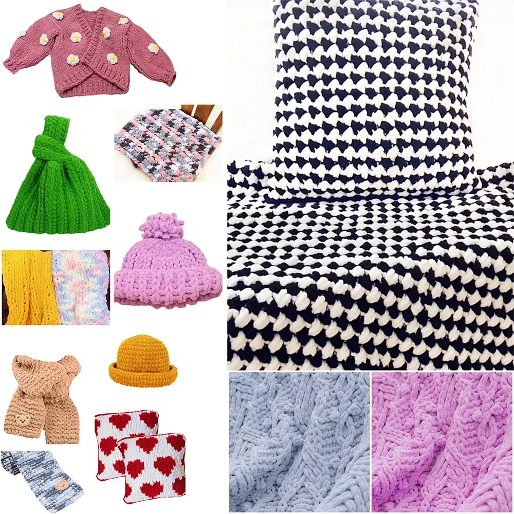 100g/Roll Finger Loop Yarn Thr - Woven Scarf Blanket 评论和价格