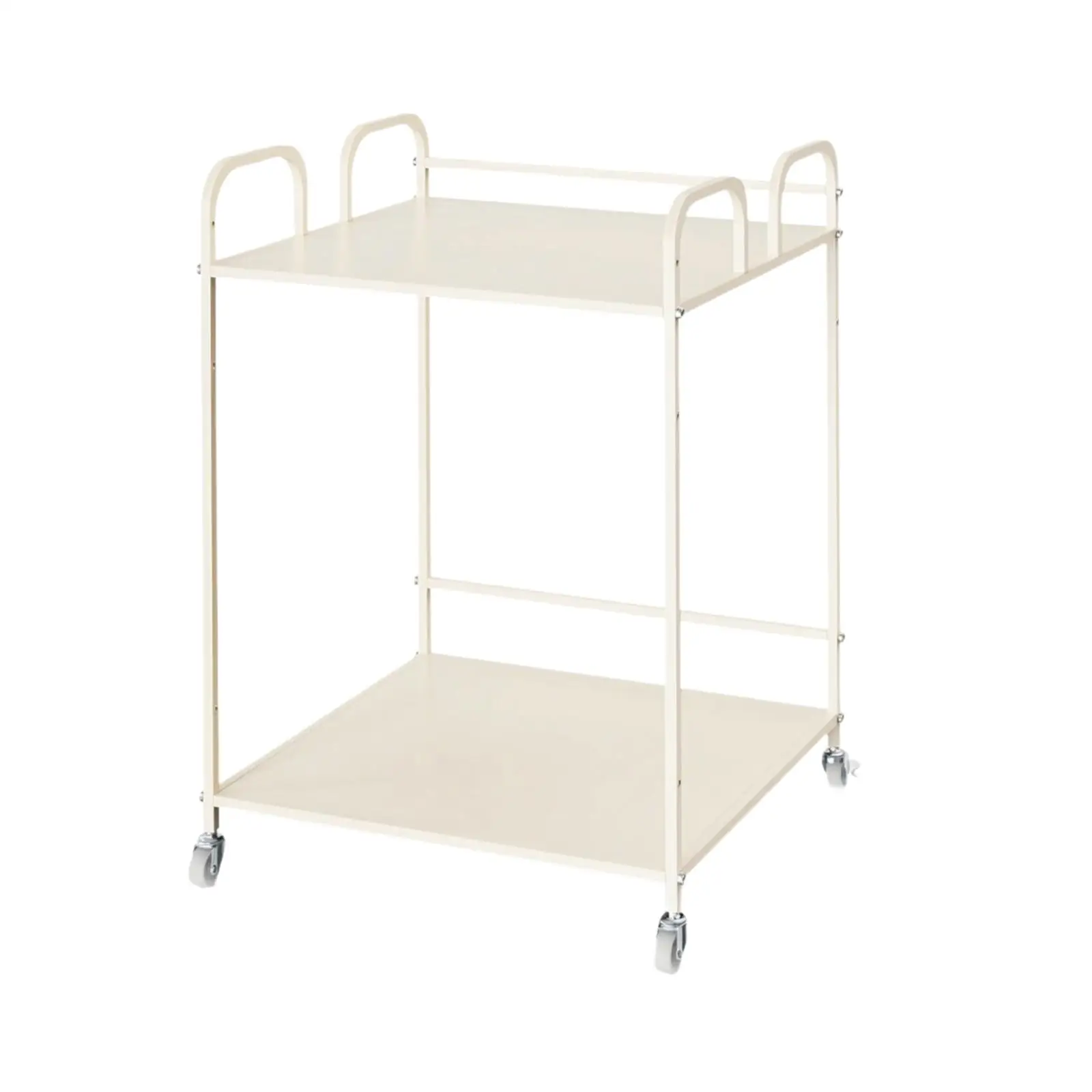 Portable Bird Cage Cart Stand with Guarded Shelves for Parrot Aviary and Pet Supplies