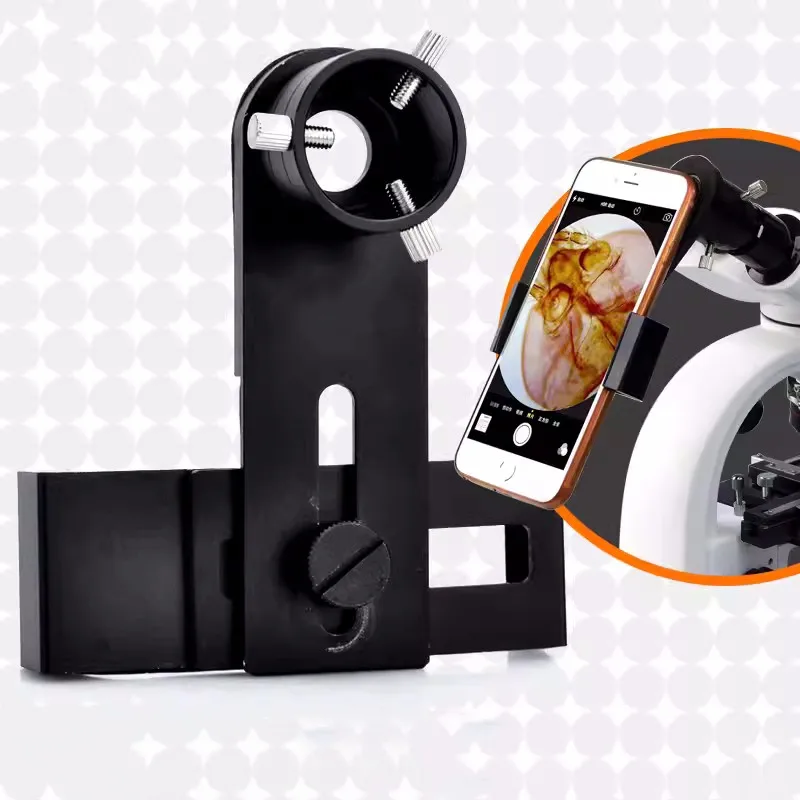 Suporte Estável de Metal Completo Universal Suporte do Telefone Móvel Clipe Ocular Lâmpada de Fenda Telescópio Tomada de Montagem Vídeo 2449 mm