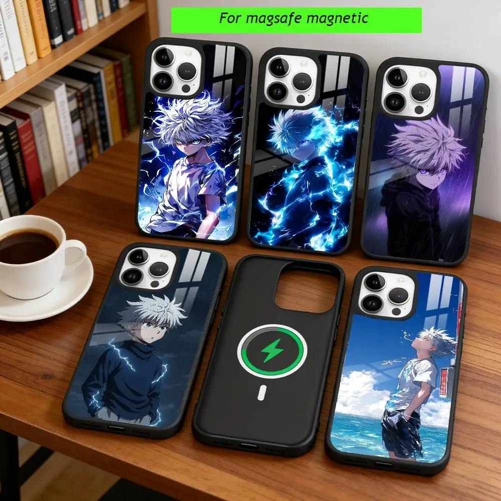 

Anime H-Hunter H-Hunter K-Killua Phone Case For iPhone17,16,15,14,13,12,11 Plus,Pro Magnetic For Magsafe Wireless Charging