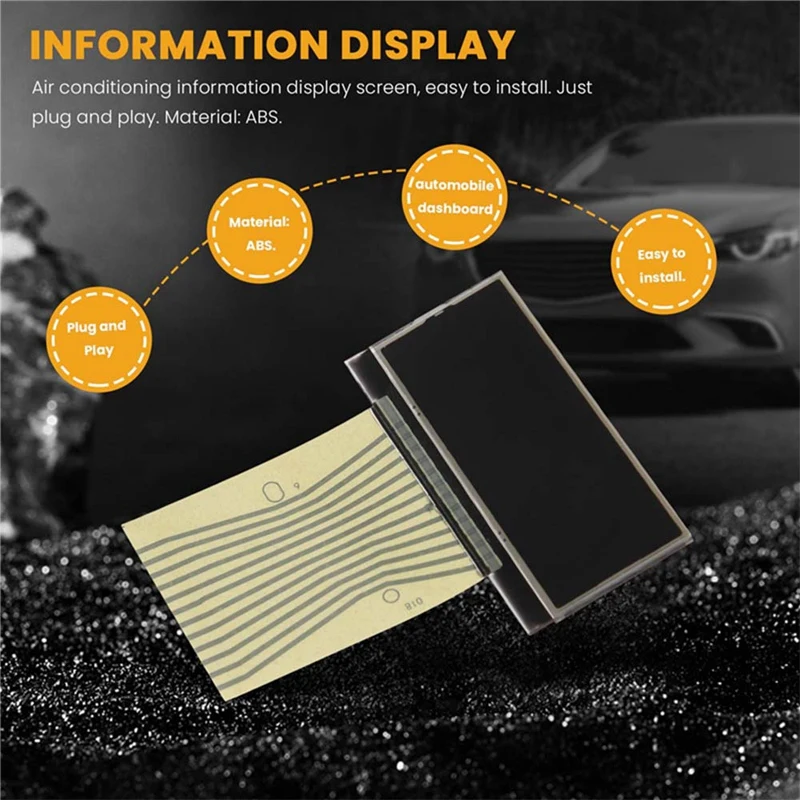 6Pcs Car LCD Screen For Mercedes Benz C-Class W202 E-Class W210 CLK-Class W208 SLK-Class R170 Parts A/C Information Display