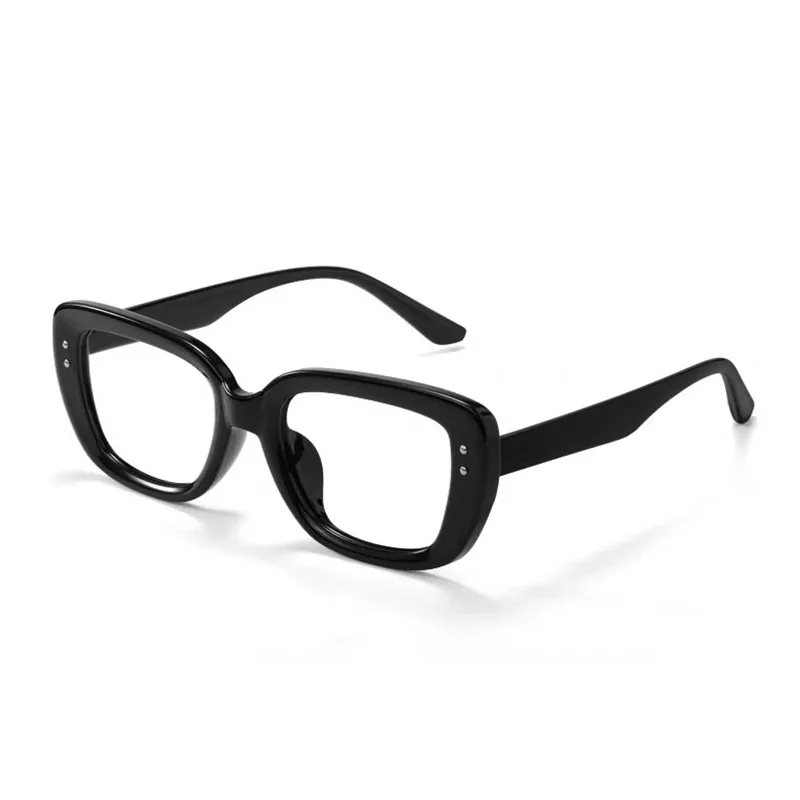 Large frame square anti-blue light glasses - Korean version, suitable for both men and women, as daily decorative eyewear frames