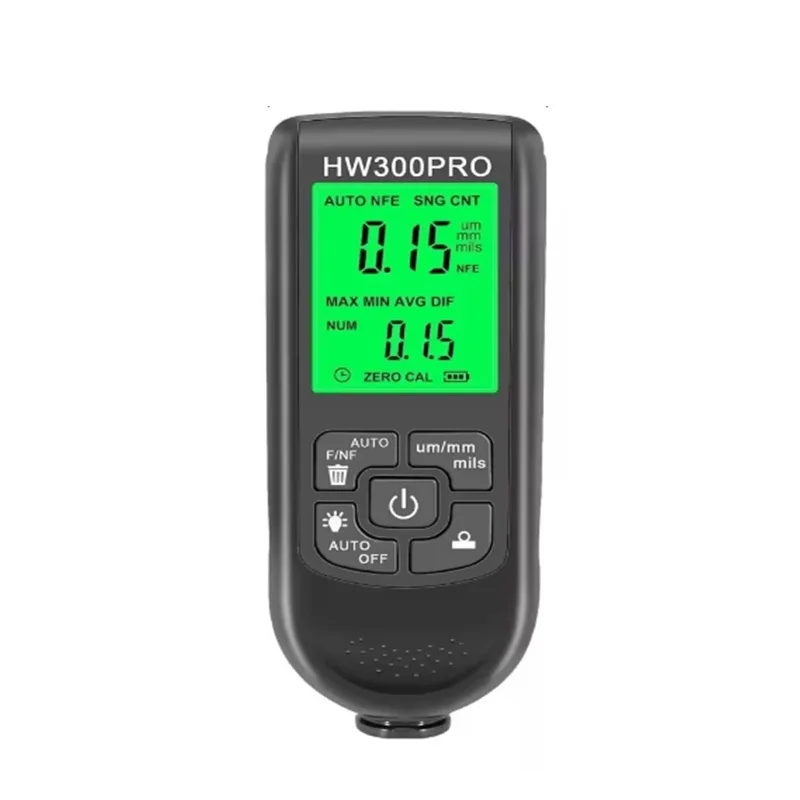 HW-300PRO Car coating thickness gauge 0-2000UM Fe and NFe Paint Thickness Tester Manual Coating Meter Paint Automotive Tools