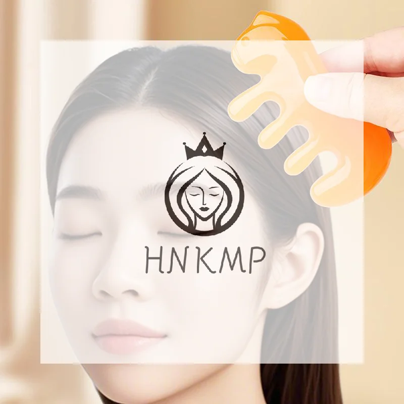 1 Pcs Massage Tool Big Teeth Head Acupoint 4-Tooth Meridian Blood Massage Comb Resin Large-Tooth Head 4-Paw Horse Shape Comb