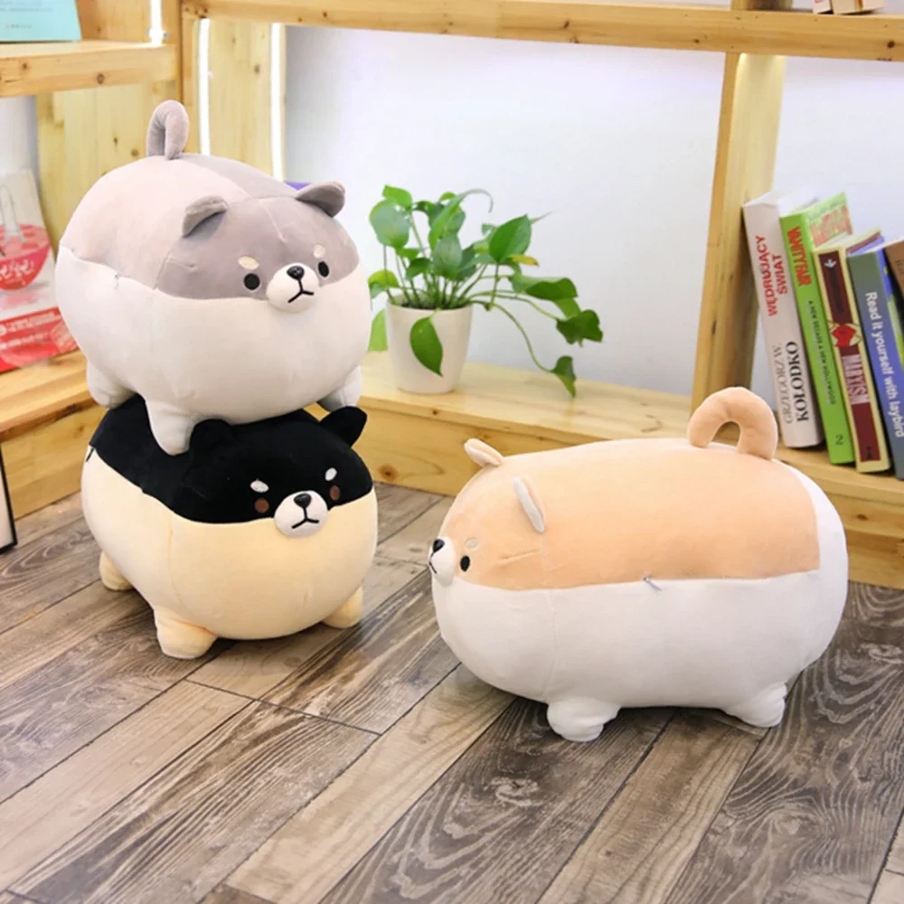 

40cm Cute Shiba Inu Dog Plush Toy Stuffed Soft Animal Corgi Chai Pillow Christmas Gift for Kids Friends Kawaii Valentine Present