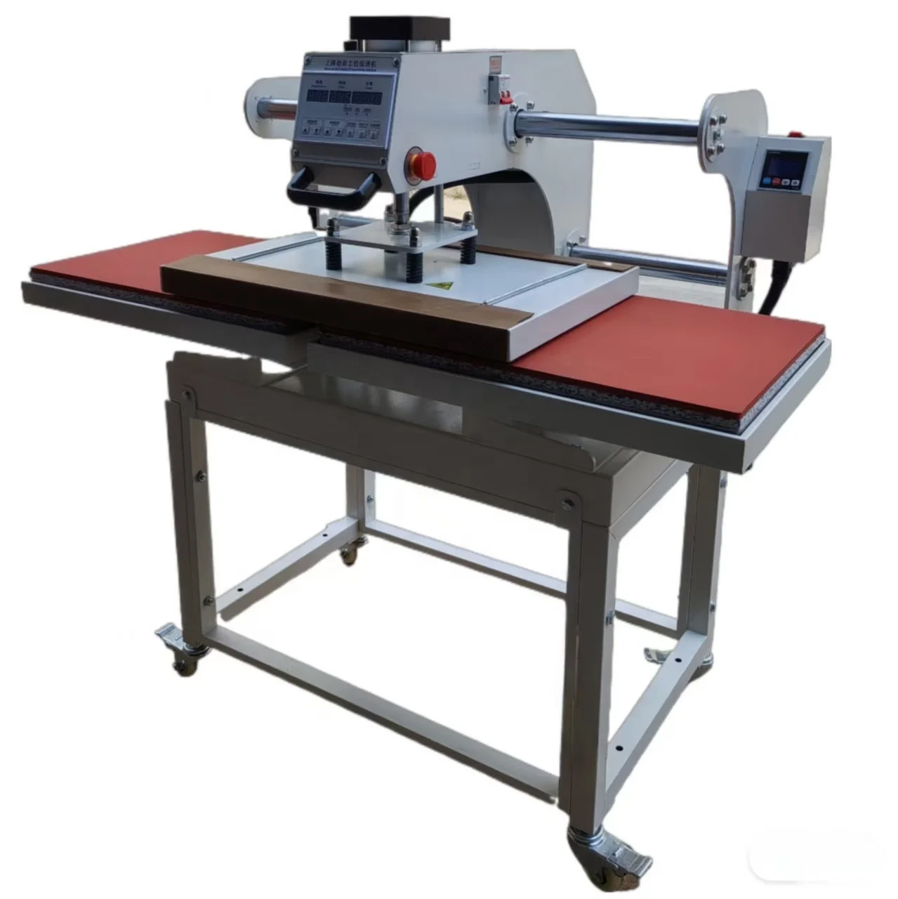 

Factory Direct 40X60 Pneumatic Double-Station Hot Stamping Machine Three Heating Garment Cutting High Heat Transfer Machine