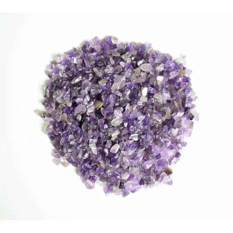 100g Small Size Bulk Natural Tumbled Semi-precious Stone Amethyst Crushed Stone Reiki Healing Mineral Crystals Chip