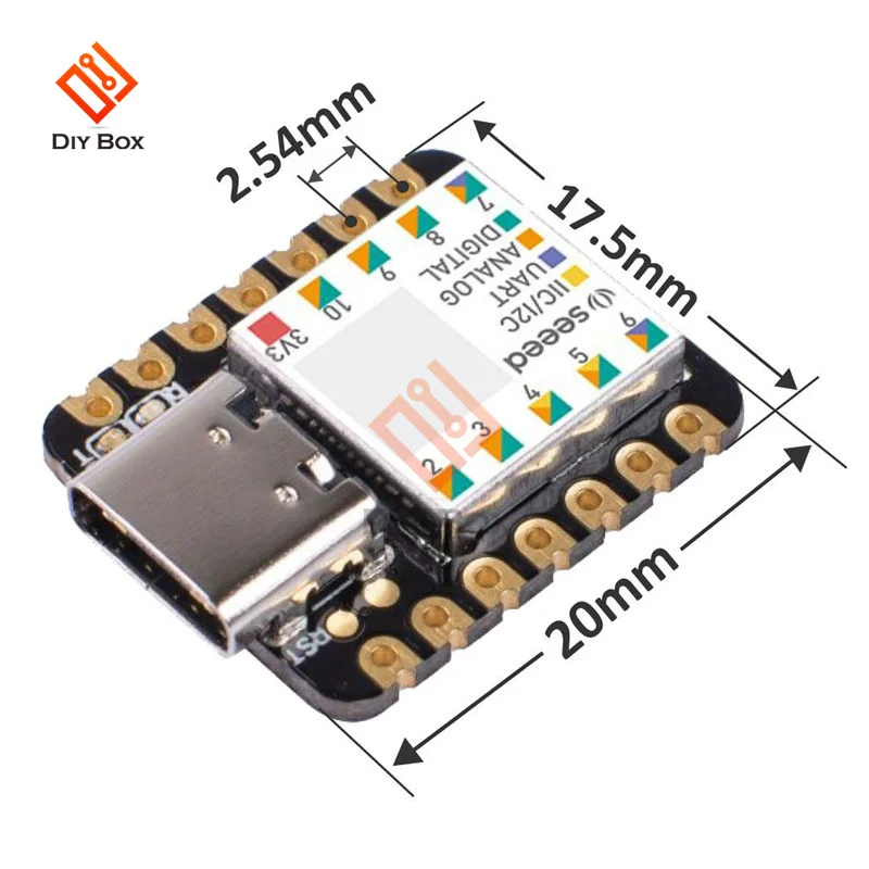 

Type-C Seeeduino XIAO Microcontroller SAMD21 Cortex M0+ Nano 48MHZ SPI I2C Interface For Arduino IDE/IOT System Development Tool