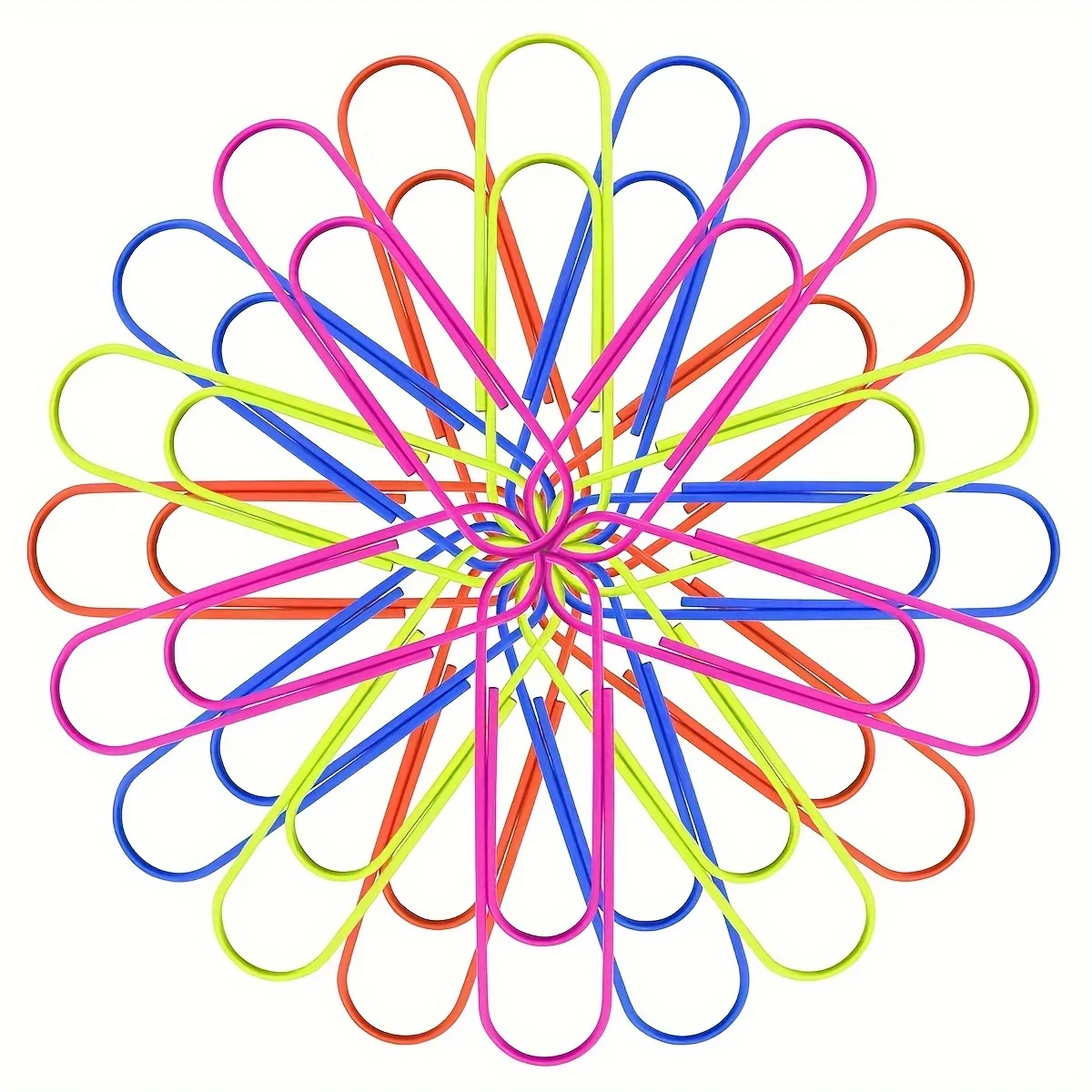 Large Paper Clips 6 Colors Rust-Proof Metal Fixed Color Paper Clips Big Cute Clip for Office Supplies And Stationery