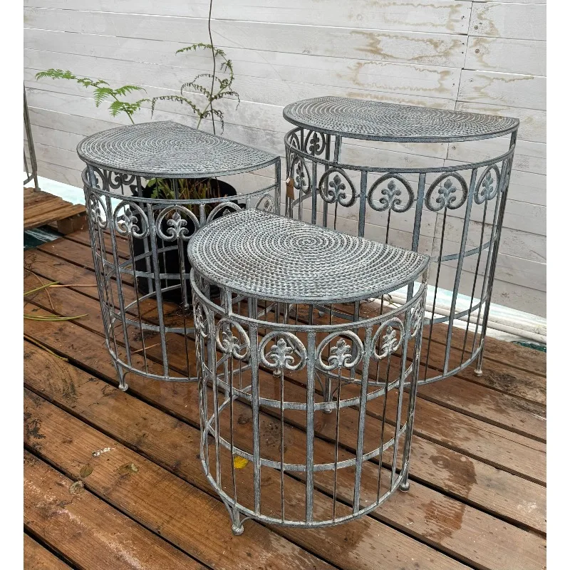 garden-groceries-set-of-three-semi-round-tables-flower-racks-shelves