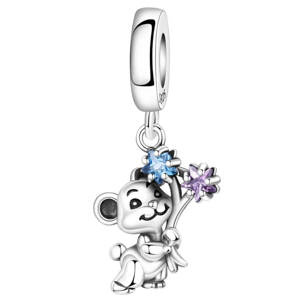 

CYCUFF 925 Sterling Silver Star Bear Pendant Beads Fit Original Bracelet DIY Jewelry for Women Fashion Party Gift Accessories