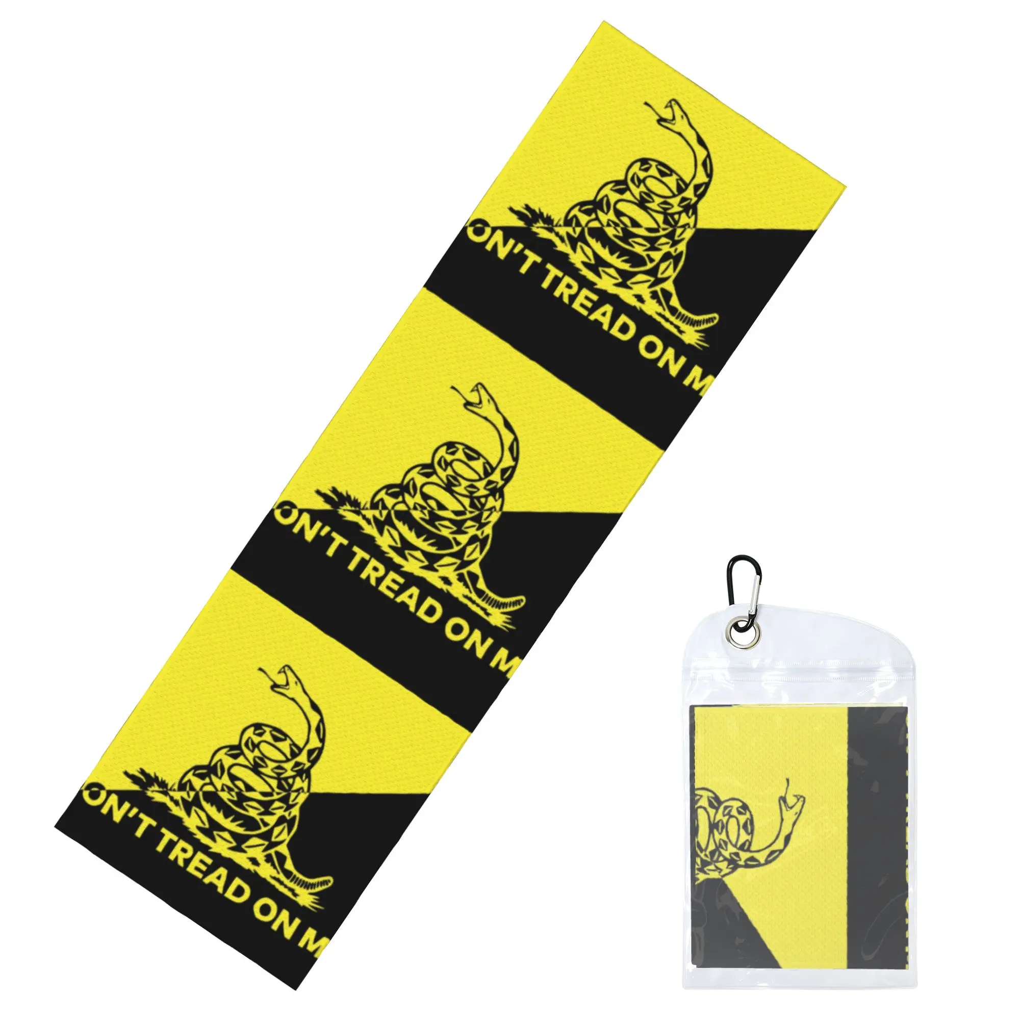 Cold Exercise Towel Dont Tread On Me Gadsden Flag Beach Sports Yoga Swimming Camping Towel Refreshing Sports Scarf Face Towels