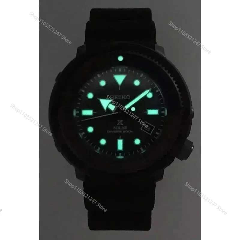 SEIKO Man Watch Original PROSPEX SNE537 Calendar Luminous Circular Dial Sports Fashion Couple Watches Silicone Strap Wristwatch