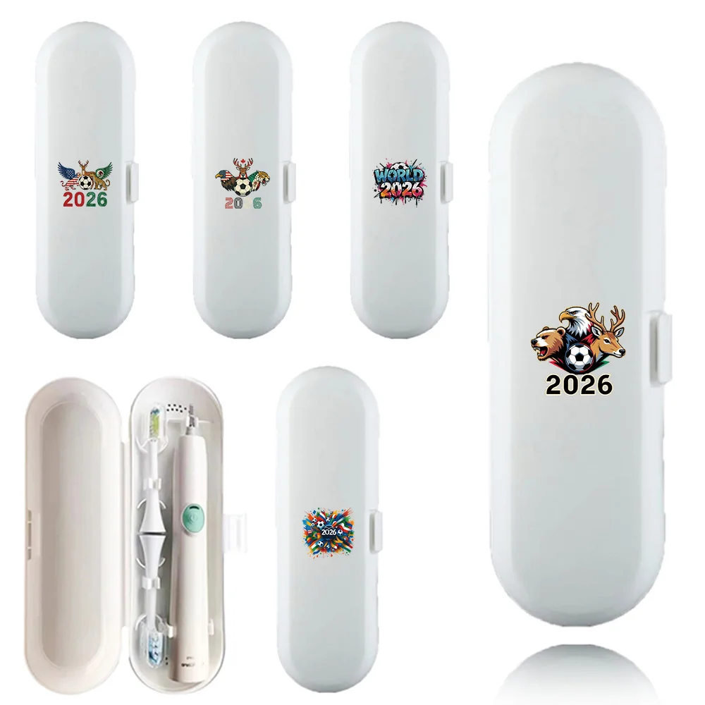 

Portable Toothbrush Case Dustproof Travel Holder 2026 Soccer Fan Leakproof Lightweight Compact for Home Outdoor Gym Gift