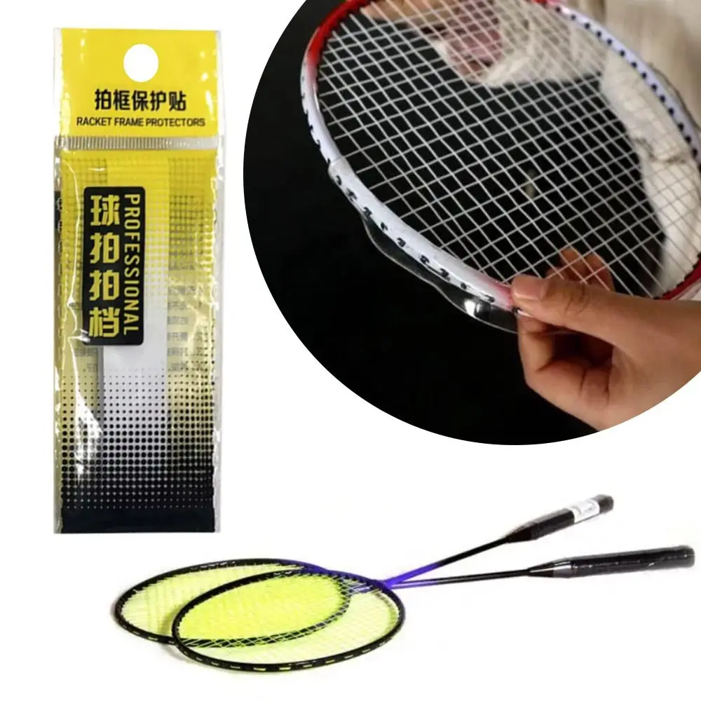 Transparent Invisible Badminton Racket Head Edge Protector Tape Self Adhesive Anti Paint Resistant Sport Badminton Accessories