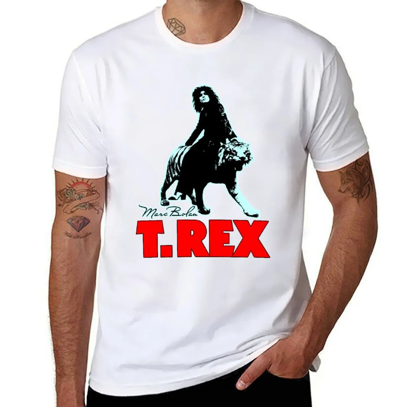 

Great Model T Rex Band Premium T-Shirt cotton tshirt 100% t shirts for man graphic vintage T-Shirt