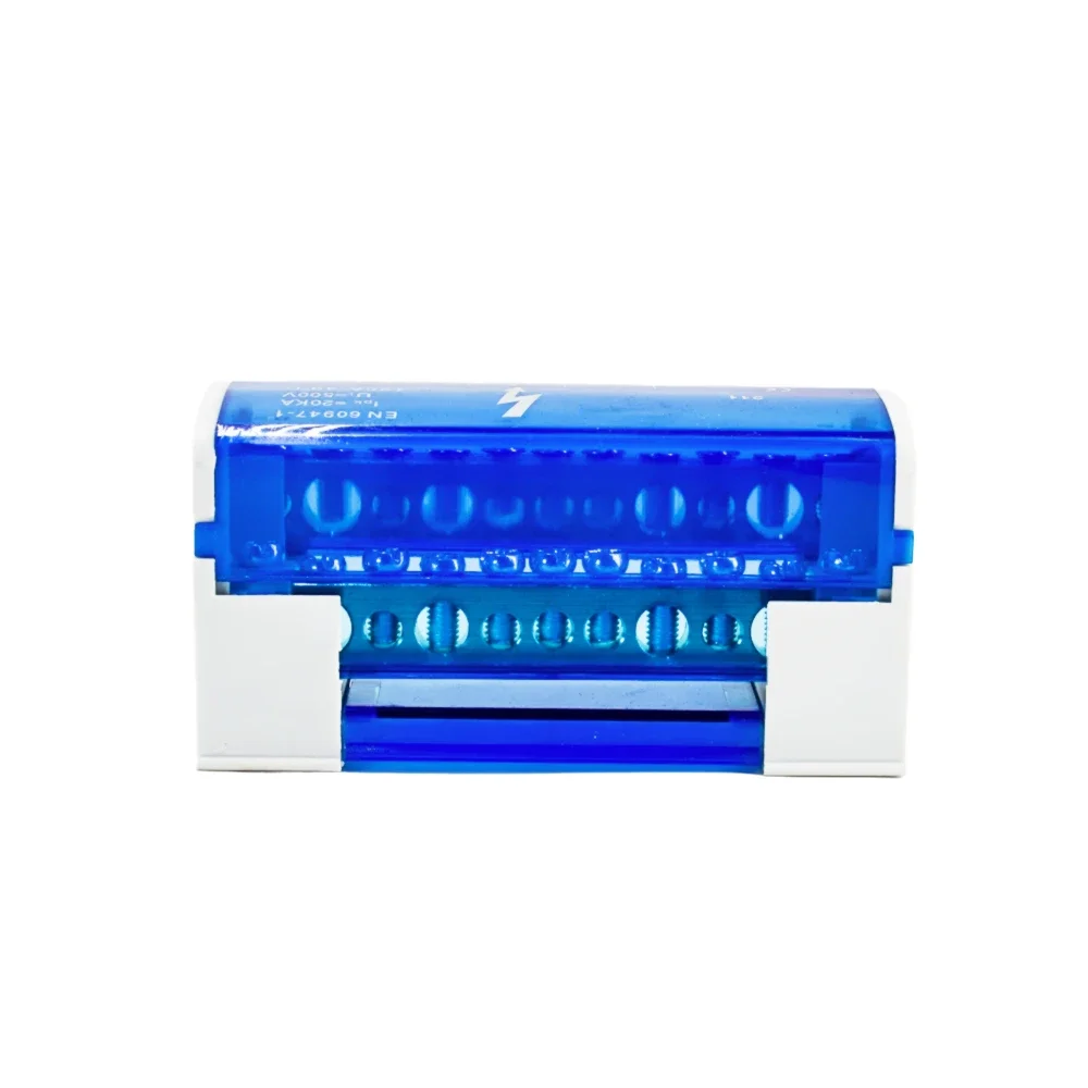 Din Rail Terminal Block Distribution Block Box WDH211 Modular Screw Connection Power Universal Electric Wire Junction Box 1 PC