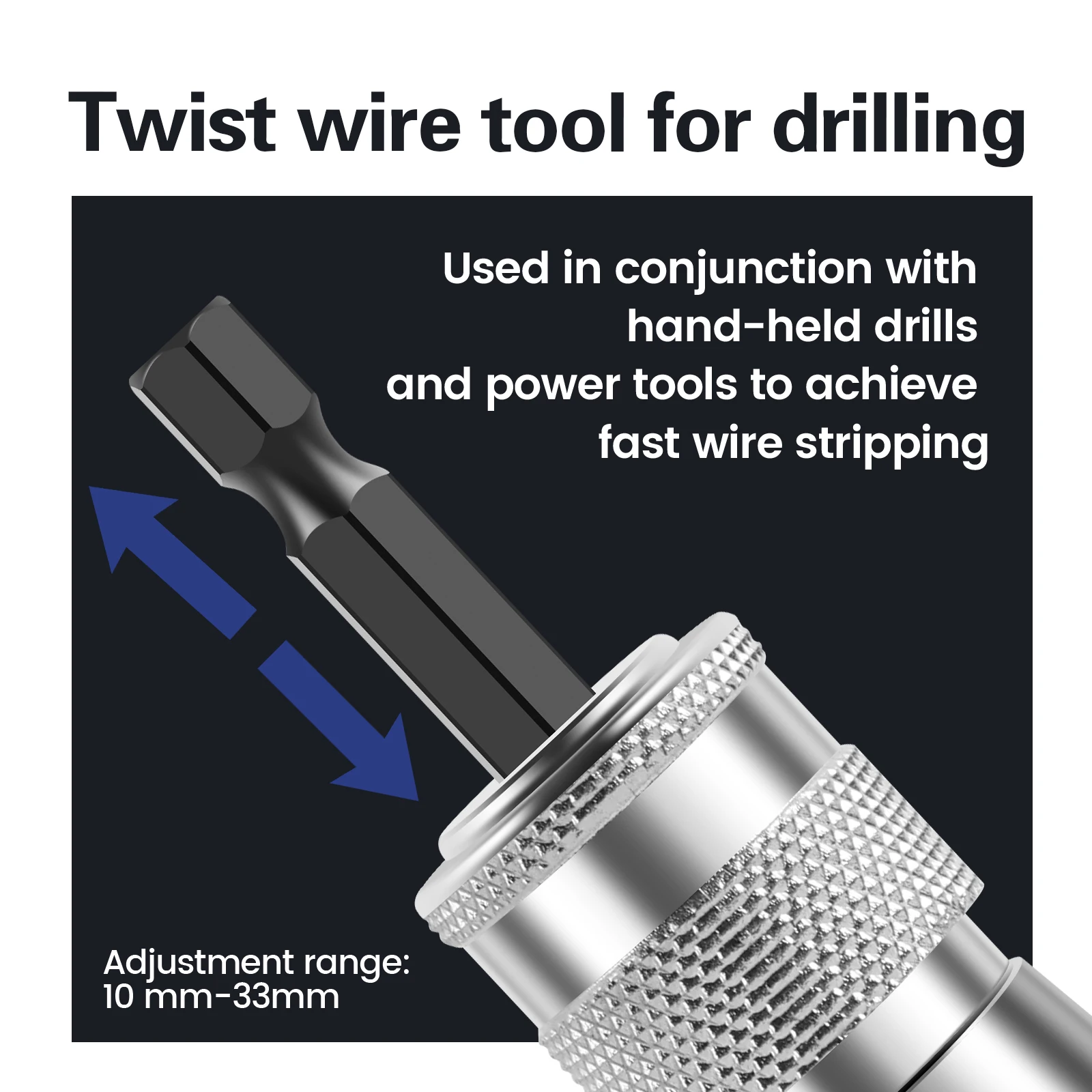 Snelle Stripping Wire Tool en Draaigereedschap Verstelbare Kabel Peeling Twister Elektrische Draad Peeling Machine voor 2.5-10 vierkante