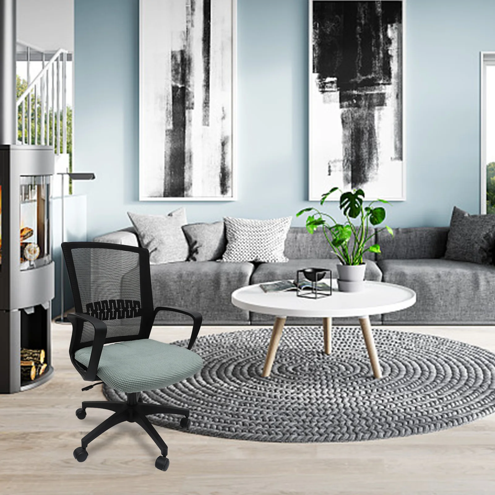 

1 pc Seat Cushion Stretchy Chair Protector For Dining Room Kitchen Banquet Wedding Polyester Chair Cover Elastic Seat Cover