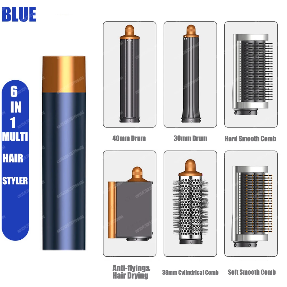 Nieuwe Multil Hair Styler Auto Curling Droger Wrap Hot/Koude Lucht Droger 1300W Stijltang Curling Vat Borstel salon Föhn