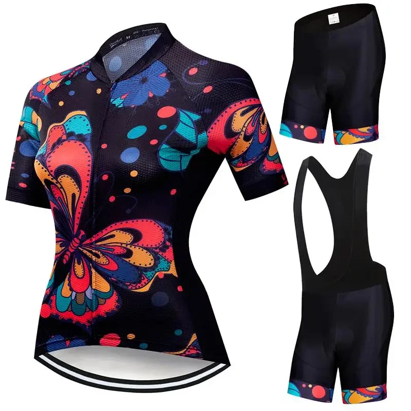 

Women's Short Sleeve Cycling Jersey Set Summer MTB Bike Outdoor Cycling Clothing Bicycle Clothing Quick-Dry Breathable Clothes