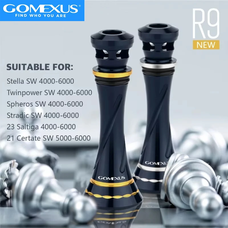 Подставка для катушек Gomexus для Daiwa Certate SW, Saltiga, Shimano Stella, Spheros, Stradic, Twin Power, 55 мм, алюминиевая, R9