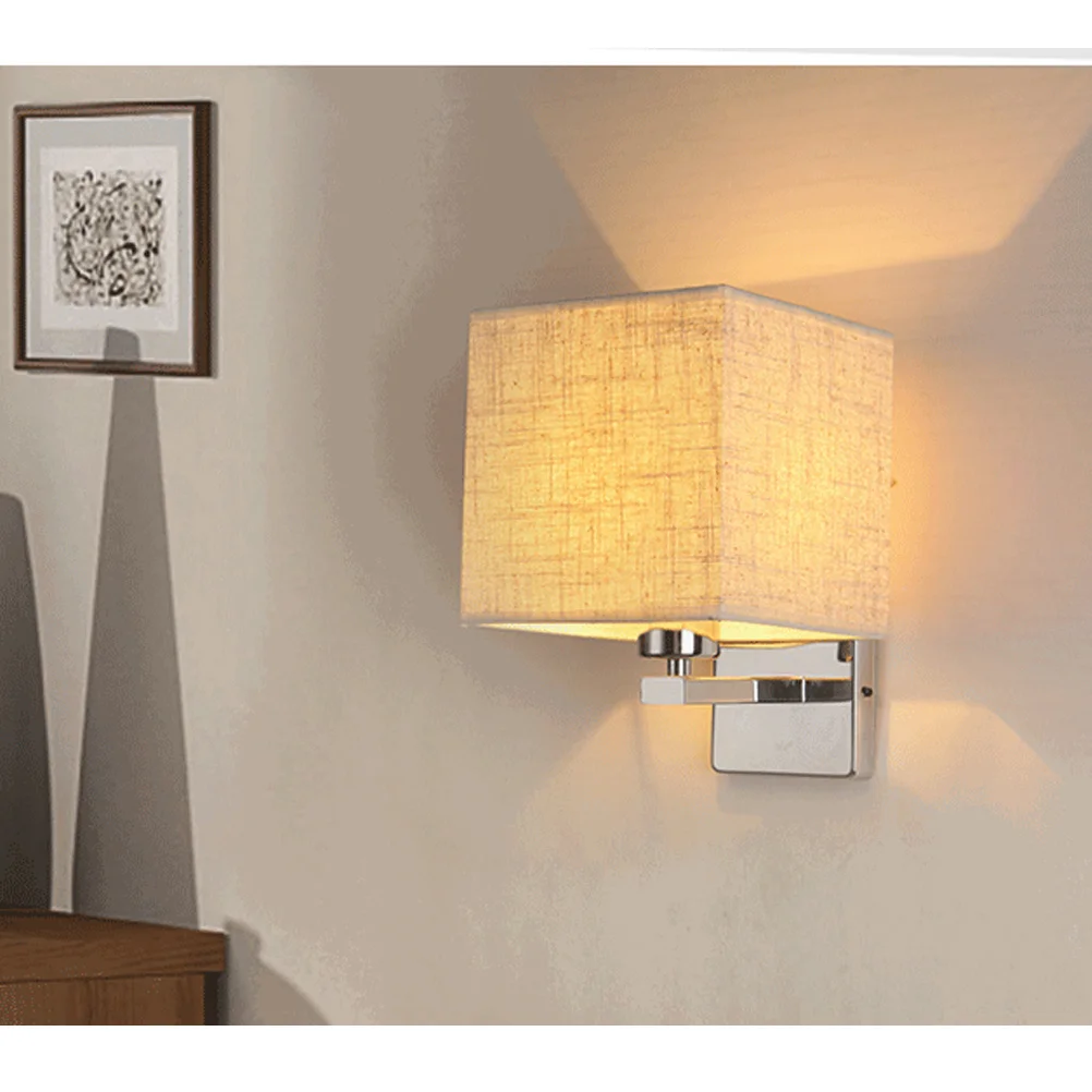 

Trendy Chic Metal Wall Mount Lights E14 40W LED Light Source Hemp Lampshade Ideal for Spa Like Feeling in Bedrooms Home Offices