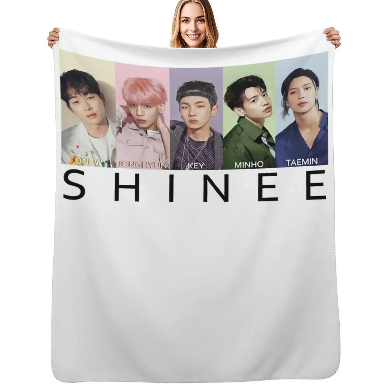 

SHINee (group) 5 Throw Blanket Decorative Sofas Luxury St Shaggy Blanket