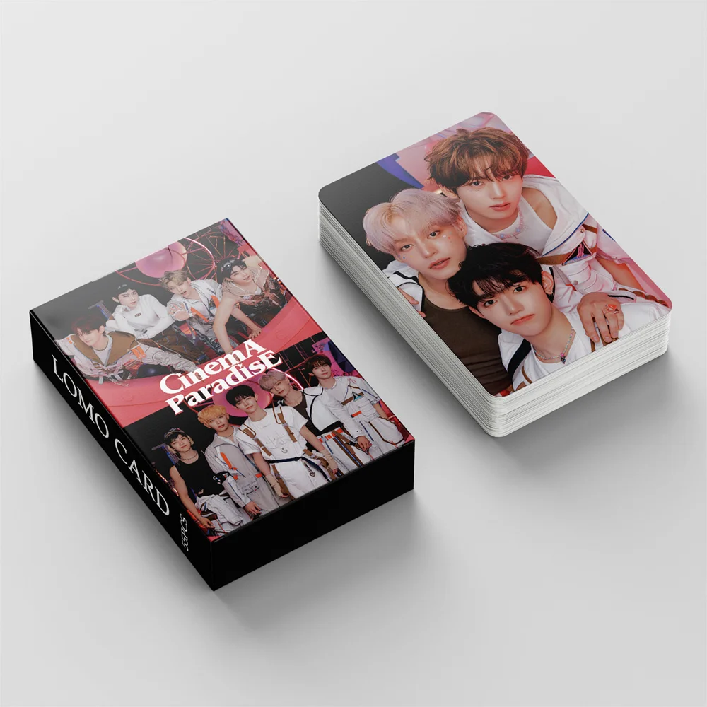 55Pcs/Set KPOP ZEROBASEONE Mini Album CINEMA PARADISE HD Photocards Double Sides LOMO Cards Zhanghao Ricky Fans Gift Collection