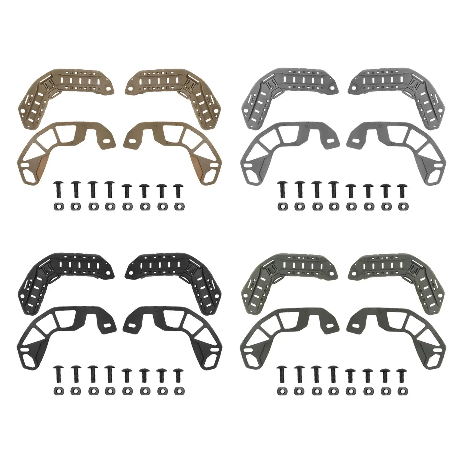 

Helmet Rails Helmet Face Cover Slots for Integrate Necessary Accessories Helmet