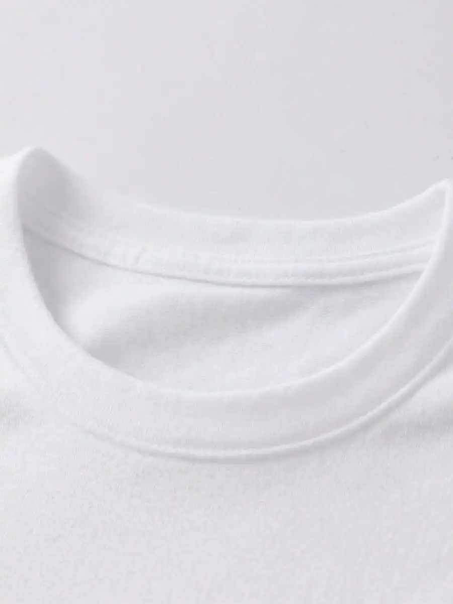 Basic Crew Neck Long Sleeve T-Shirt 100% Cotton Soft Comfort Casual Tee For Men