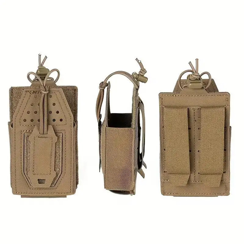 

Universal Tactical Two-Way Radio Pouch Molle System Walkie Talkie Carrying Case Holder Durable Nylon Equipment Bag
