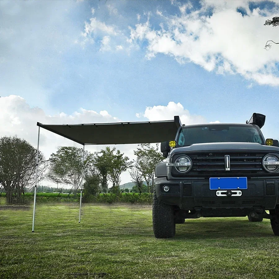 Offroad SUV 4X4 4WD Accessories Car Awning PVC Fabric Waterproof Retractable Rooftop Tent