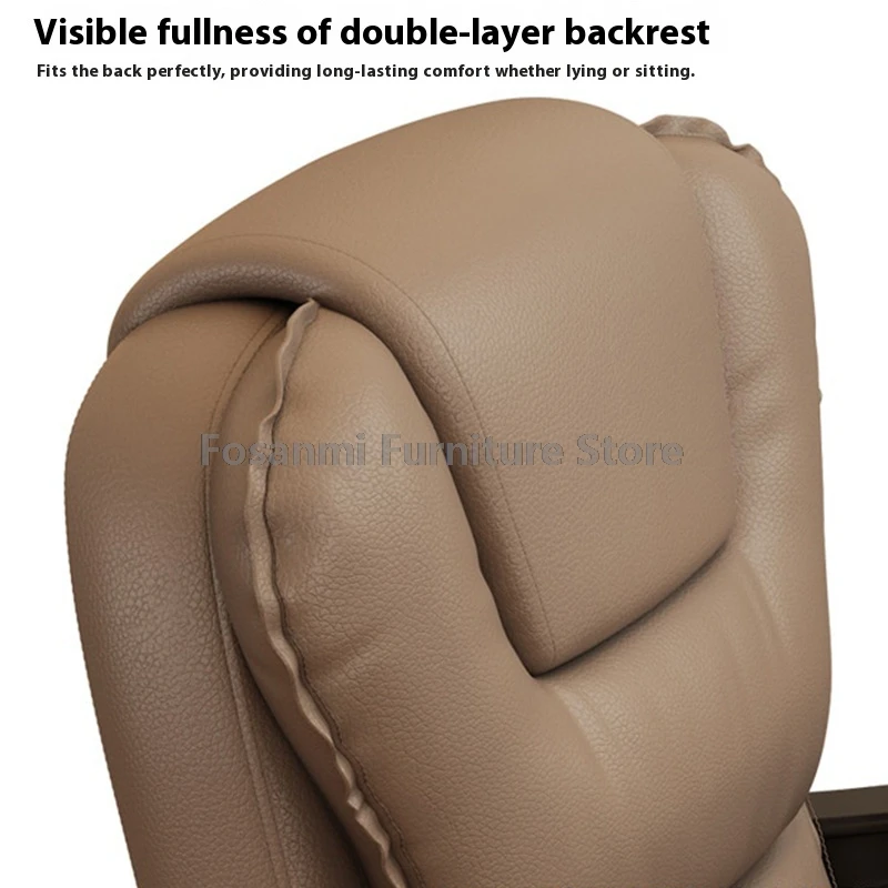 Silla de oficina reclinable de cuero con reposabrazos de conexión, respaldo ancho suave, sillas de ordenador para jugadores, silla de escritorio giratoria ergonómica para juegos en casa