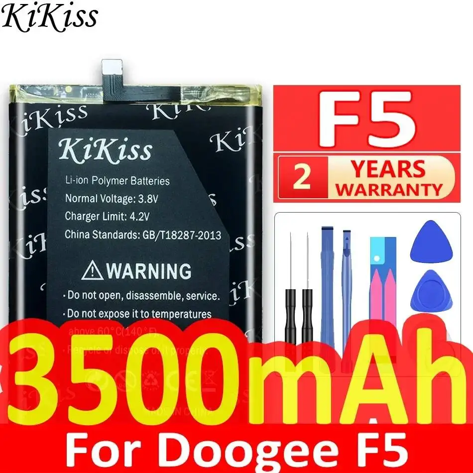 Высокоэффективный аккумулятор для мобильного телефона Doogee F5, 3500 мАч