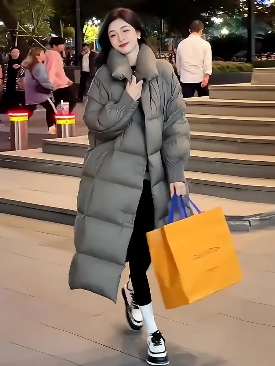 

Модная утепленная женская зимняя куртка с флисовой подкладкой и большим воротником, универсальная, новинка