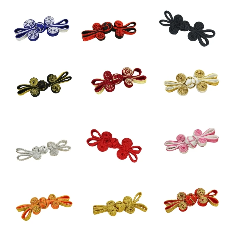 

Hand Sewing Knot Button Fasteners Chinese Knot Closure Cheongsam Buttons Buckle Clothes Suit Decoration