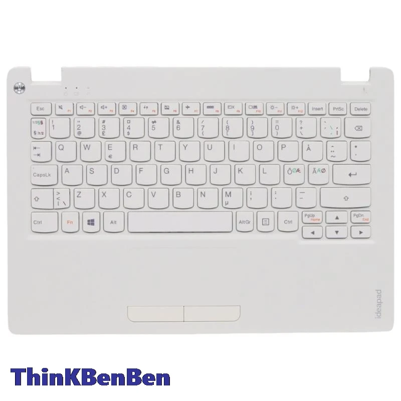 NDC Nordic White Keyboard Upper Case Palmrest Shell Cover For Lenovo Ideapad 110S 11 11IBR 5CB0M53710