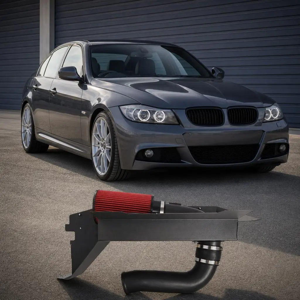 Kit de Sistema de Admisión de Aire Frío de Aluminio 6063 de Alta Calidad Compatible con BMW F30 228i, 320i, 328i, 420i, 428i (Modelos 2012-2016) con Protector Térmico