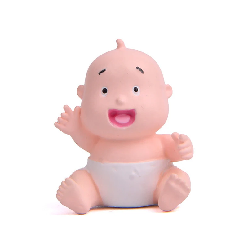 Samll Cute Lovely Baby Infant Figurines Resin Models Miniature Mini Figures Desktop Dollhouse Car Decoration Dolls Toys